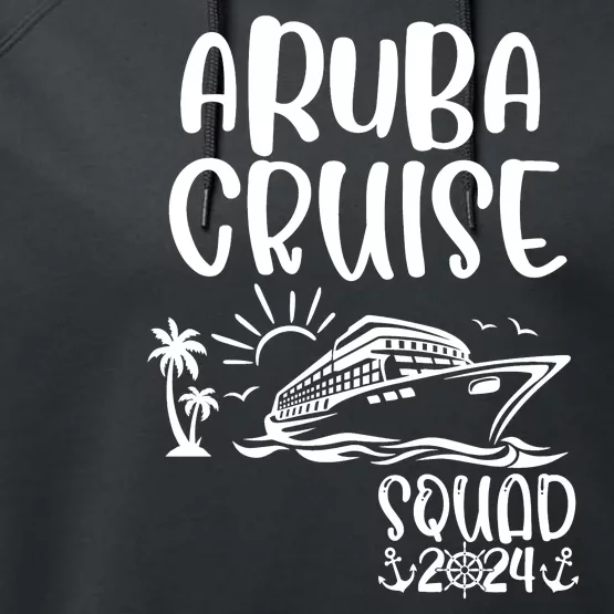 Aruba Cruise Squad 2024 Aruba Holiday Family Matching Cruise Performance Fleece Hoodie