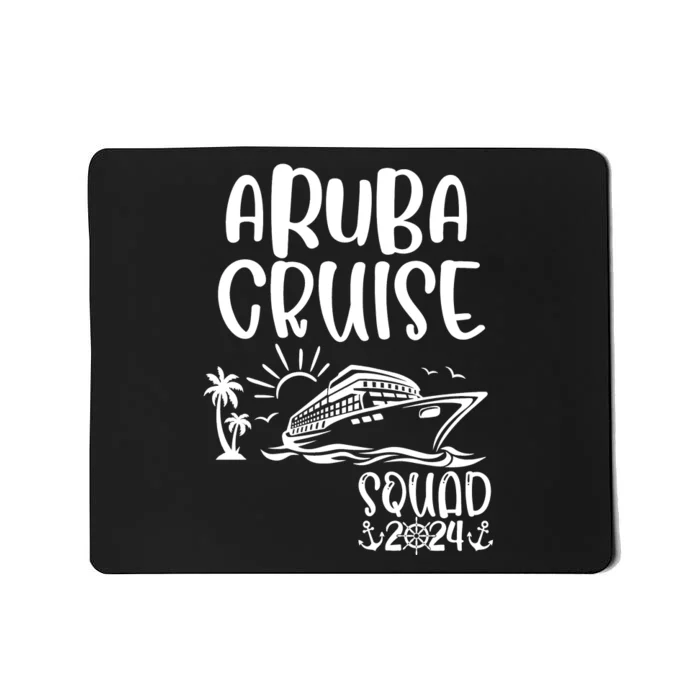 Aruba Cruise Squad 2024 Aruba Holiday Family Matching Cruise Mousepad