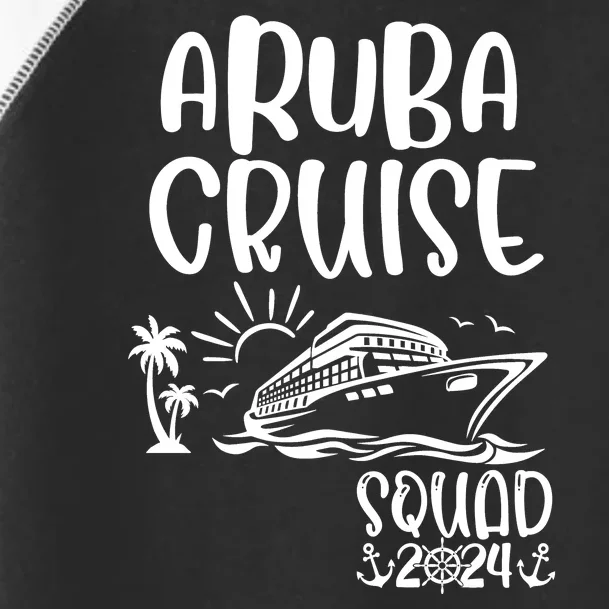 Aruba Cruise Squad 2024 Aruba Holiday Family Matching Cruise Toddler Fine Jersey T-Shirt