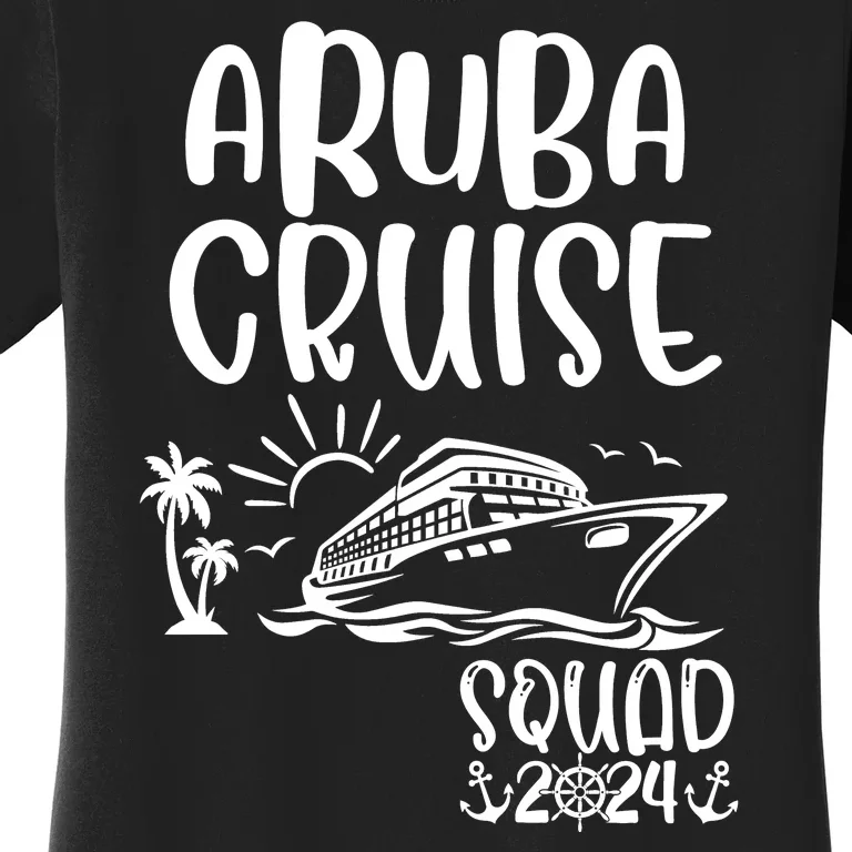 Aruba Cruise Squad 2024 Aruba Holiday Family Matching Cruise Women's T-Shirt