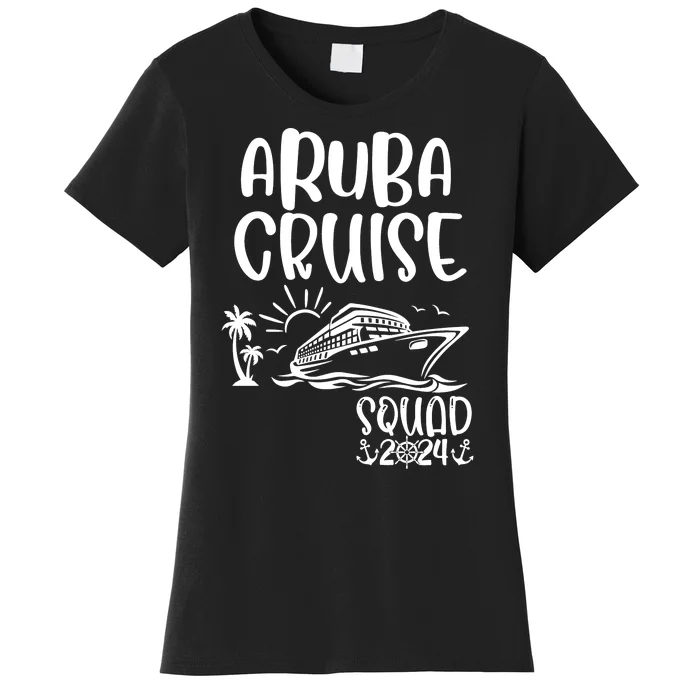 Aruba Cruise Squad 2024 Aruba Holiday Family Matching Cruise Women's T-Shirt