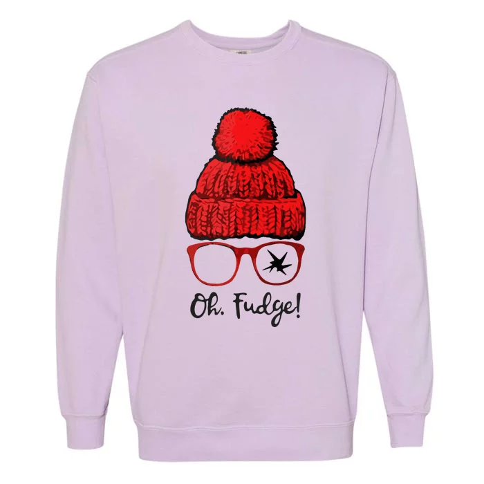 A Christmas Story Ralphie Oh Fudge Garment-Dyed Sweatshirt