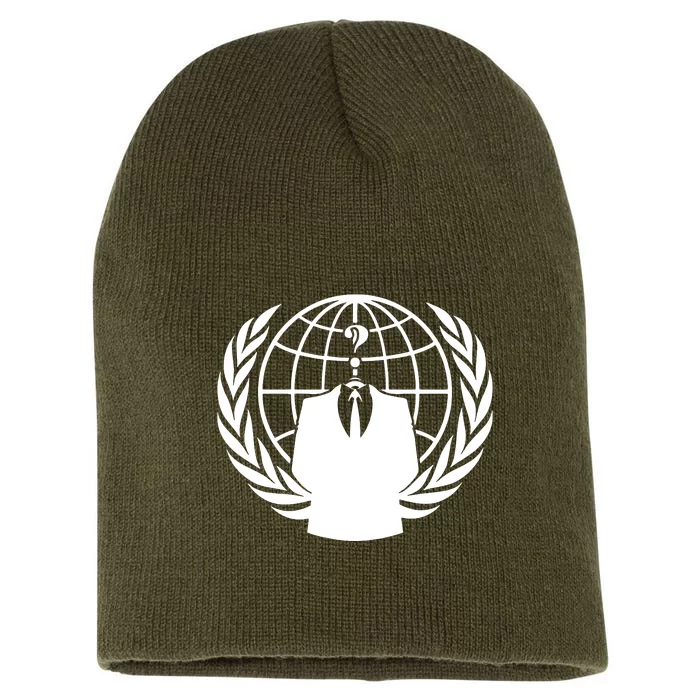 Anonymous Collective Symbol Short Acrylic Beanie