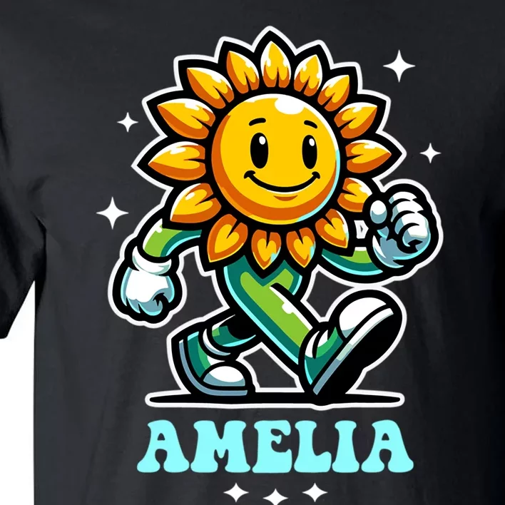 Amelia Cute Sunflower Gift Tall T-Shirt