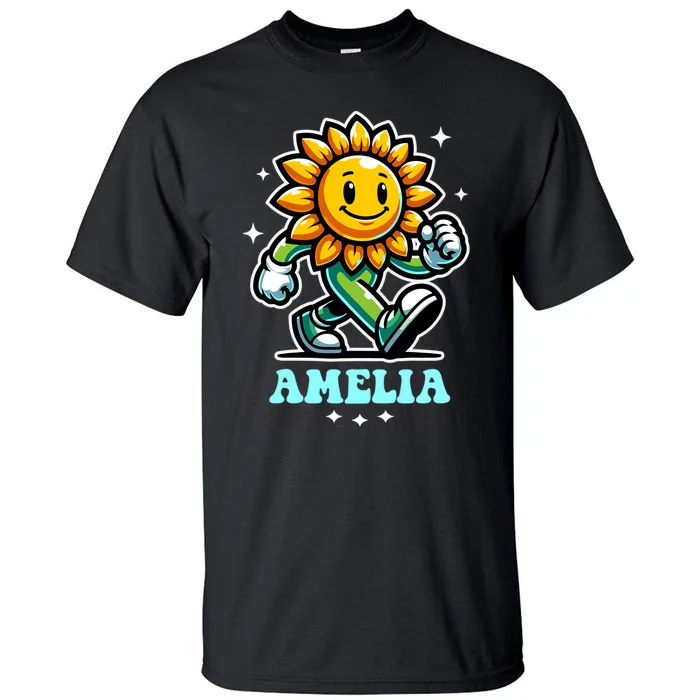 Amelia Cute Sunflower Gift Tall T-Shirt