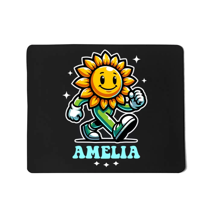 Amelia Cute Sunflower Gift Mousepad