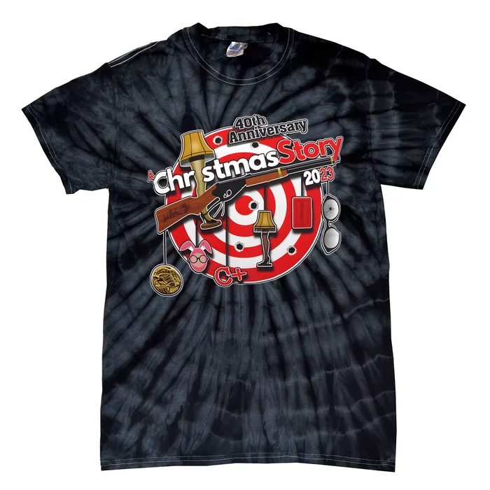 A Christmas Story Movie 40th Anniversay Merry Christmas Tie-Dye T-Shirt