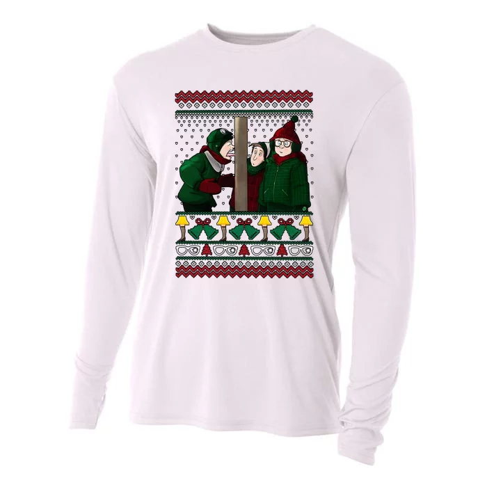 A Christmas Story Movie Ugly Christmas Merry Xmas Holiday Season Cooling Performance Long Sleeve Crew