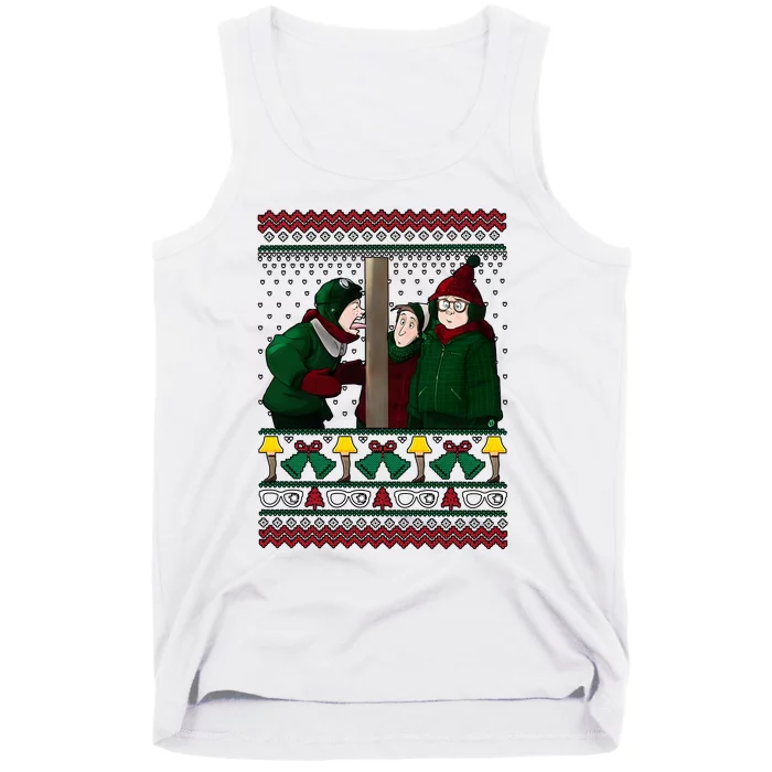 A Christmas Story Movie Ugly Christmas Merry Xmas Holiday Season Tank Top