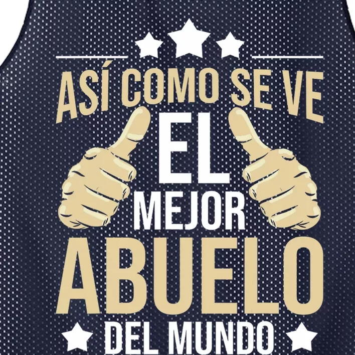 Así Como Se Ve El Mejor Abuelo Del Mundo Grandfather Dad Mesh Reversible Basketball Jersey Tank