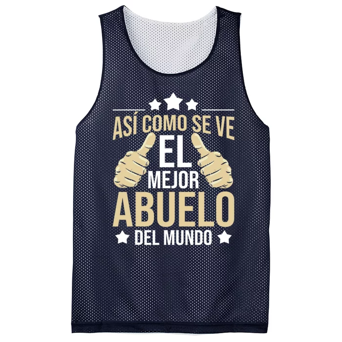 Así Como Se Ve El Mejor Abuelo Del Mundo Grandfather Dad Mesh Reversible Basketball Jersey Tank