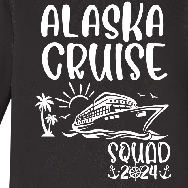 Alaska Cruise Squad 2024 Alaska Holiday Family Matching Baby Long Sleeve Bodysuit