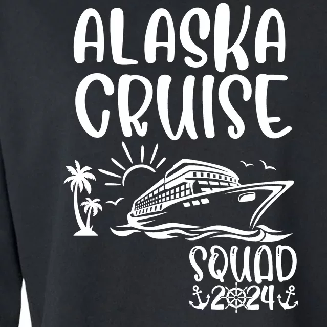 Alaska Cruise Squad 2024 Alaska Holiday Family Matching Cropped Pullover Crew