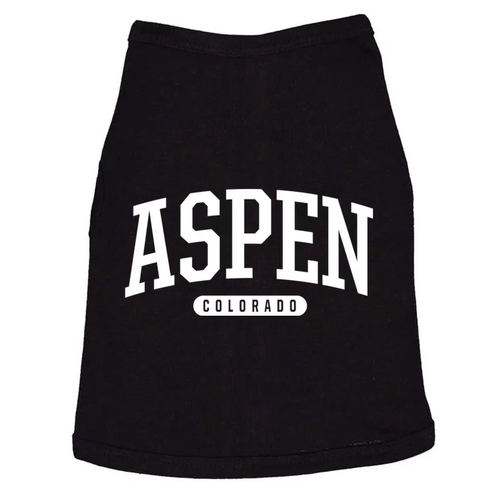 Aspen Colorado Souvenirs College Style Aspen Colorado Souvenir Doggie Tank