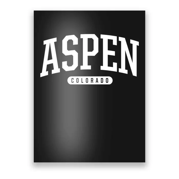 Aspen Colorado Souvenirs College Style Aspen Colorado Souvenir Poster