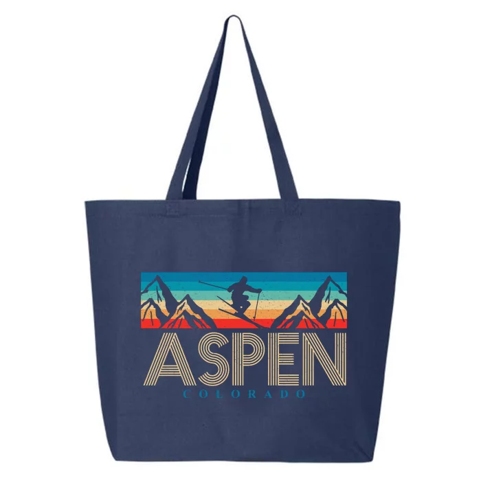 Aspen Colorado Ski Sunset Mountain 25L Jumbo Tote