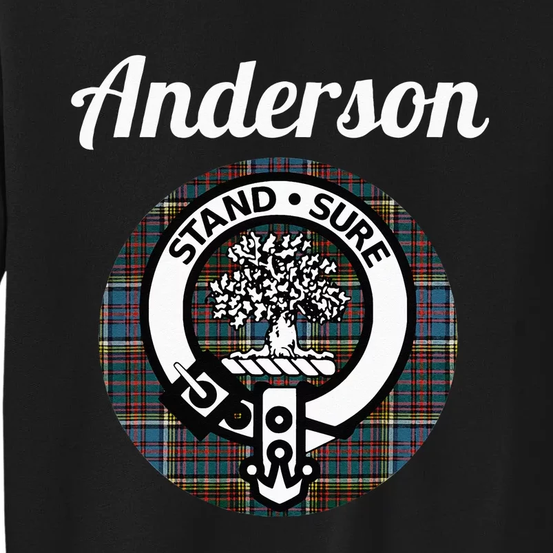 Anderson Clan Scottish Name Coat Of Arms Tartan Sweatshirt