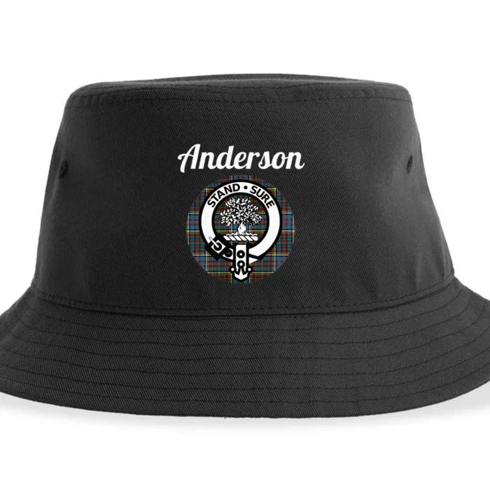 Anderson Clan Scottish Name Coat Of Arms Tartan Sustainable Bucket Hat