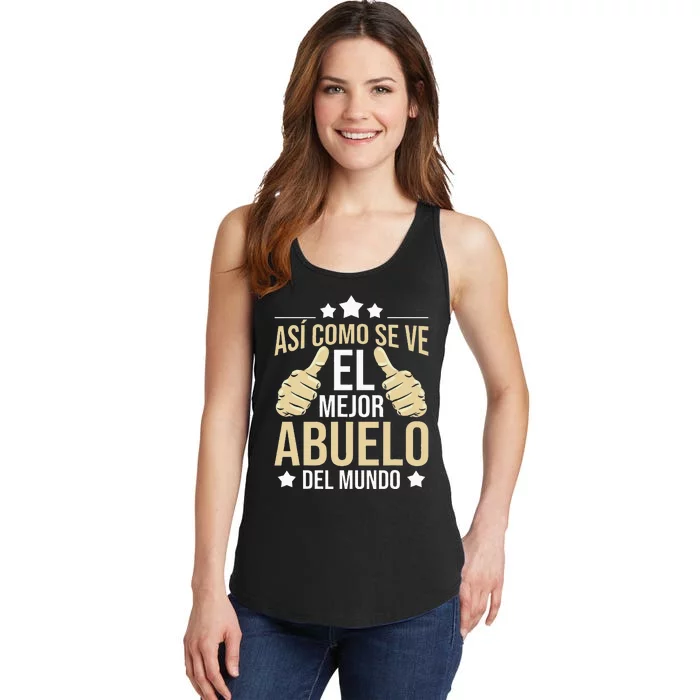 Así Como Se Ve El Mejor Abuelo Del Mundo Grandfather Dad Ladies Essential Tank