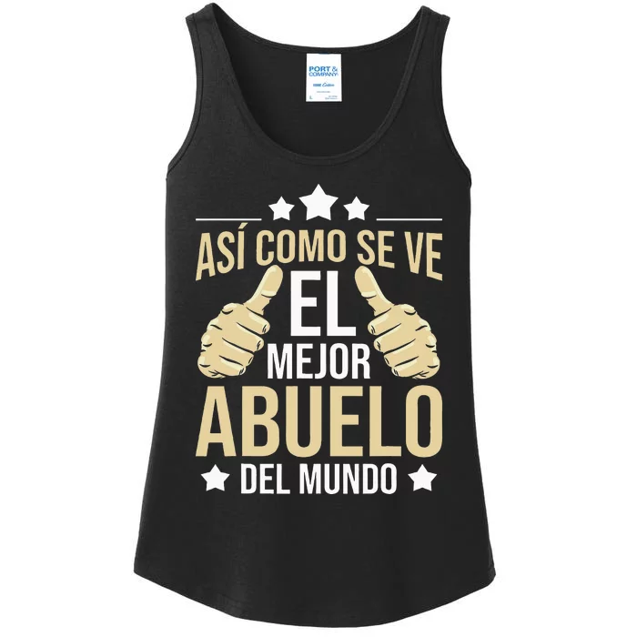 Así Como Se Ve El Mejor Abuelo Del Mundo Grandfather Dad Ladies Essential Tank