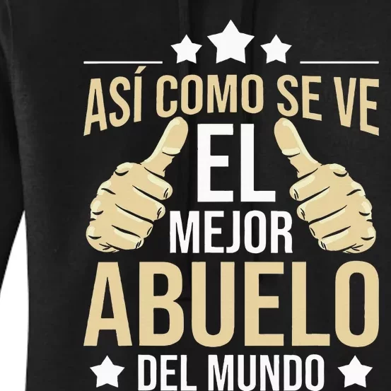 Así Como Se Ve El Mejor Abuelo Del Mundo Grandfather Dad Women's Pullover Hoodie