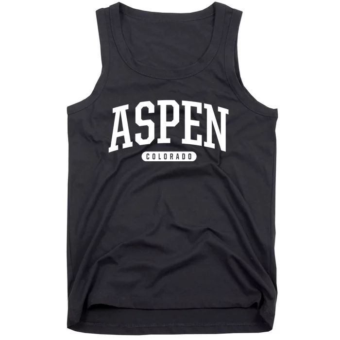 Aspen Colorado Souvenirs College Style Aspen Colorado Souvenir Gift Tank Top