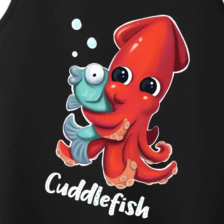 Adorable Cuddlefish Sea Life Illustration Cuttlefish Squid Performance Tank