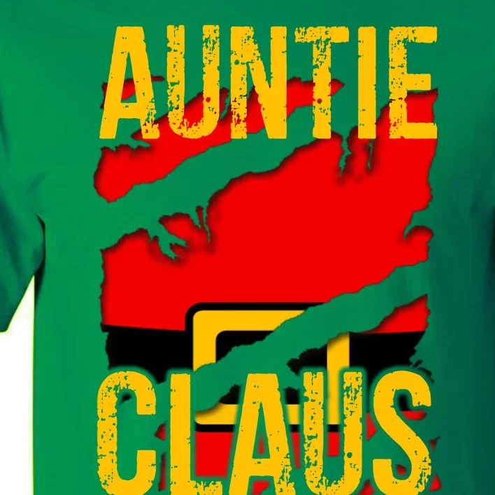 Auntie Claus Shirt Funny Christmas Santa Costume Matching Christmas Family Group Tall T-Shirt