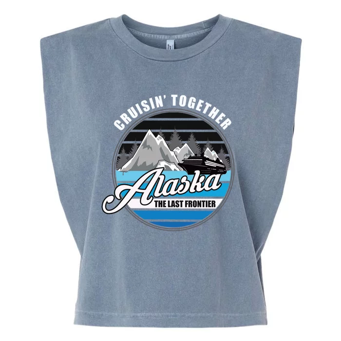 Alaska Cruise Souvenir Family Trip Funny Gift Garment-Dyed Women's Muscle Tee