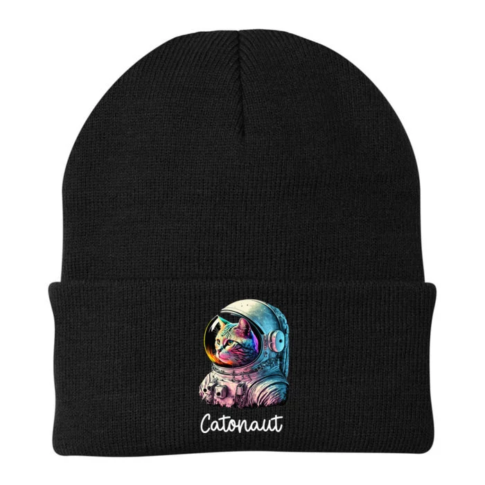 Astronaut Cat Space Cat Cat Rainbow Catonaut Space Man Knit Cap Winter Beanie