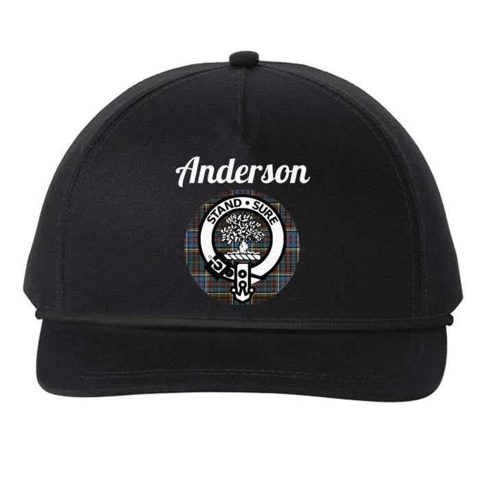 Anderson Clan Scottish Name Coat Of Arms Tartan Snapback Five-Panel Rope Hat