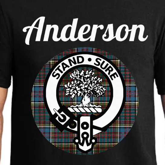 Anderson Clan Scottish Name Coat Of Arms Tartan Pajama Set