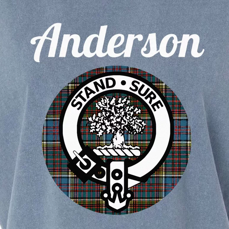 Anderson Clan Scottish Name Coat Of Arms Tartan Garment-Dyed Women's Muscle Tee