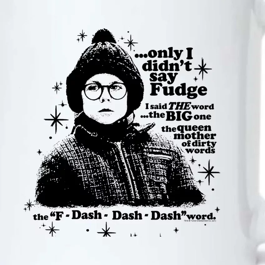 A Christmas Story Only I Didn't Say Fudge Gift Black Color Changing Mug