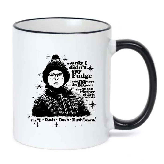 A Christmas Story Only I Didn't Say Fudge Gift Black Color Changing Mug