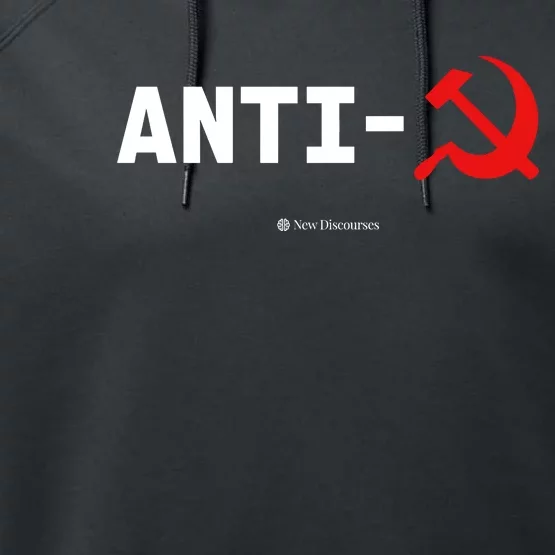 Anti Communist Symbol New Discourses Performance Fleece Hoodie