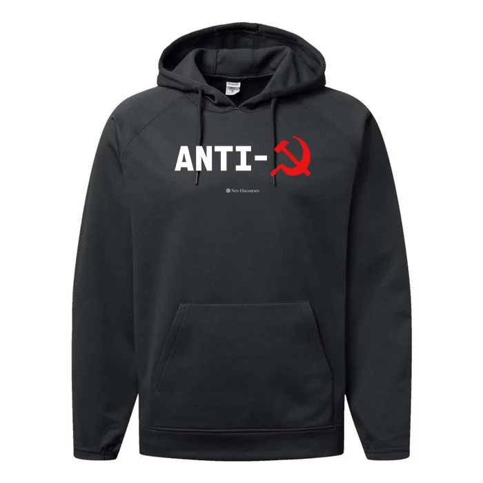 Anti Communist Symbol New Discourses Performance Fleece Hoodie