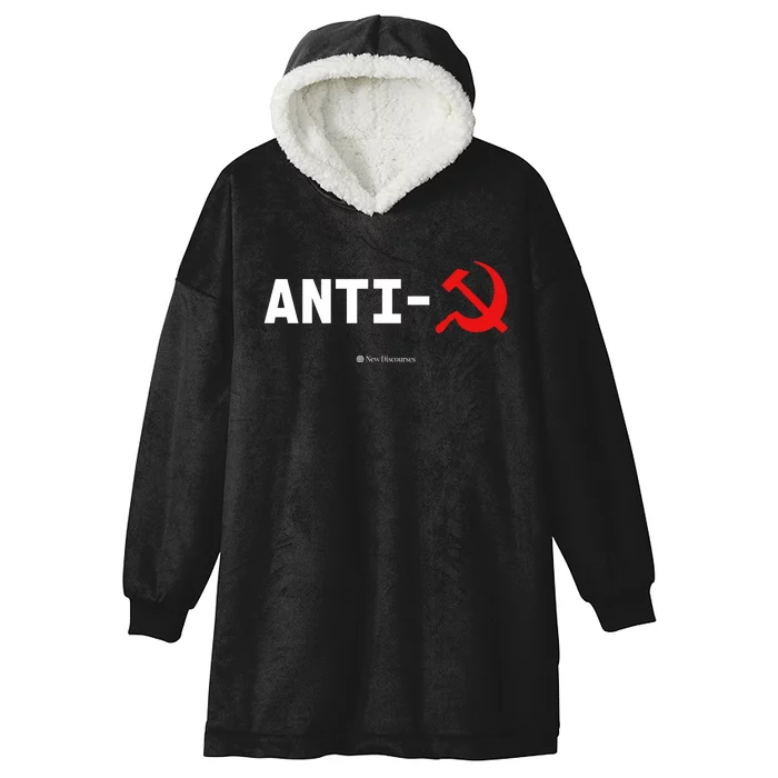 Anti Communist Symbol New Discourses Hooded Wearable Blanket