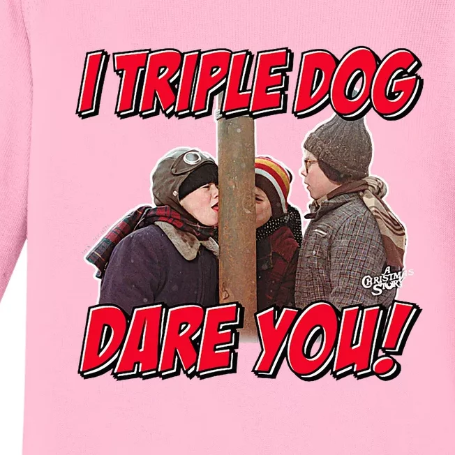 A Christmas Story I Triple Dog Dare You Baby Long Sleeve Bodysuit