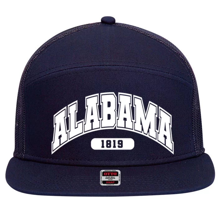 Alabama Collegiate Style 1819 7 Panel Mesh Trucker Snapback Hat