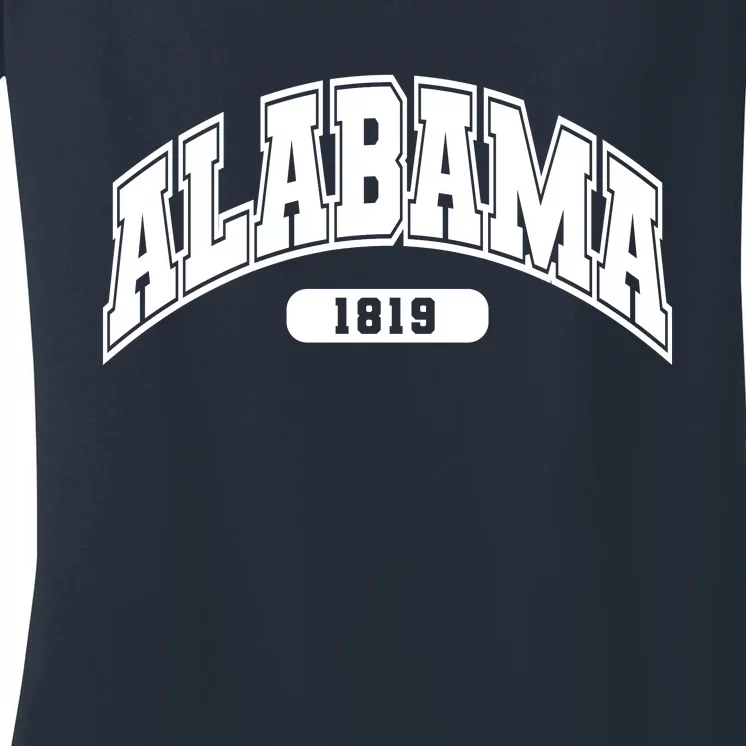 Alabama Collegiate Style 1819 Women's V-Neck T-Shirt