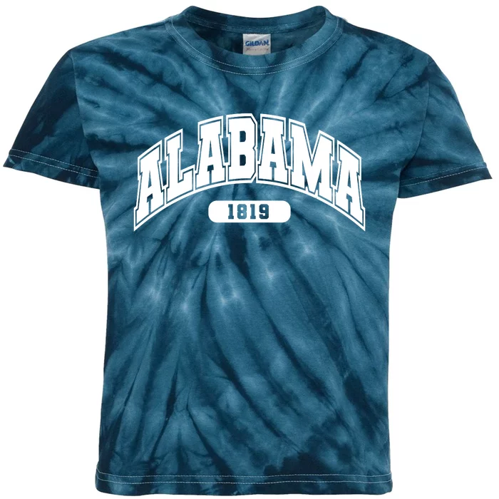 Alabama Collegiate Style 1819 Kids Tie-Dye T-Shirt