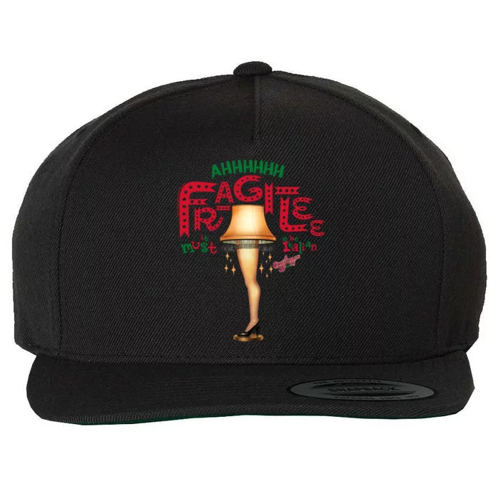 A Christmas Story Ahh Fragilee Funny Gift Wool Snapback Cap