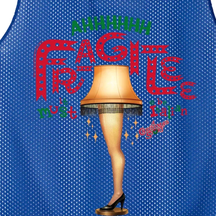 A Christmas Story Ahh Fragilee Funny Gift Mesh Reversible Basketball Jersey Tank