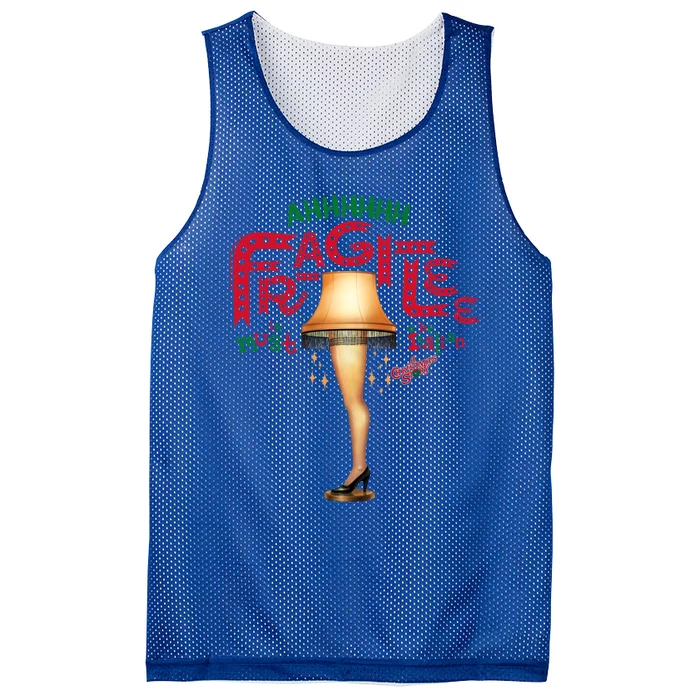 A Christmas Story Ahh Fragilee Funny Gift Mesh Reversible Basketball Jersey Tank