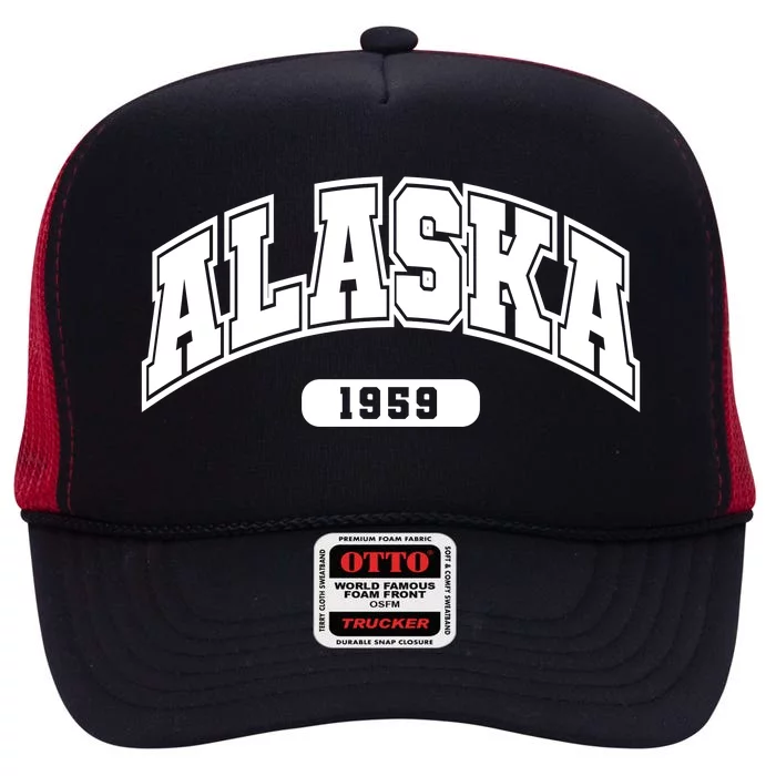 Alaska Collegiate Style 1959 High Crown Mesh Trucker Hat