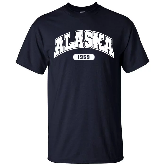 Alaska Collegiate Style 1959 Tall T-Shirt