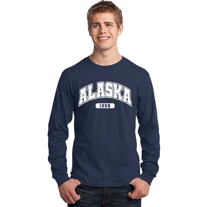 Alaska Collegiate Style 1959 Tall Long Sleeve T-Shirt