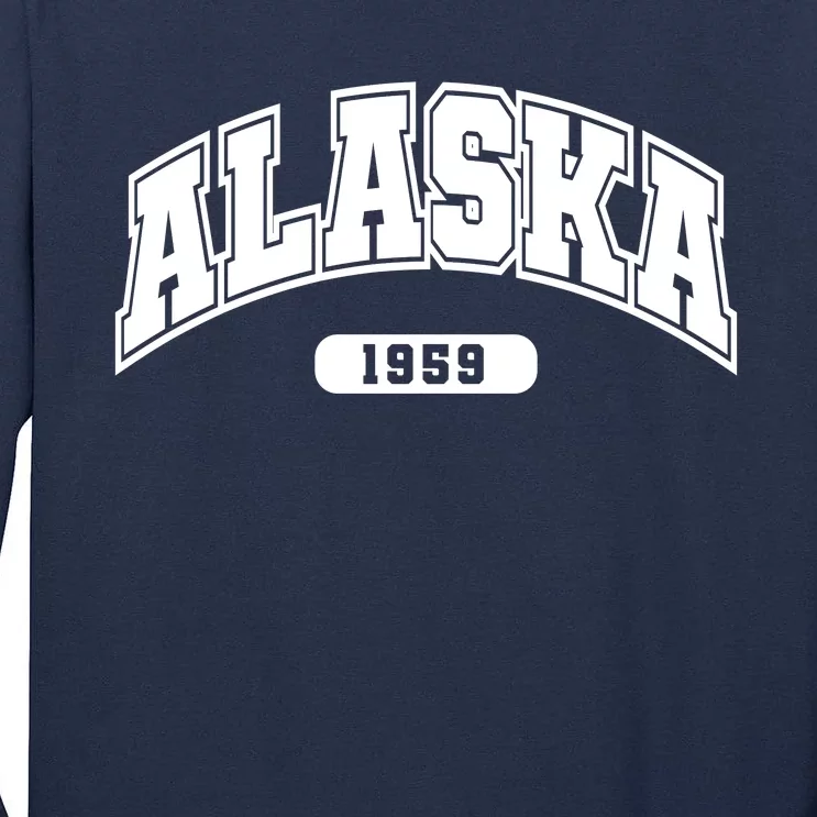 Alaska Collegiate Style 1959 Tall Long Sleeve T-Shirt