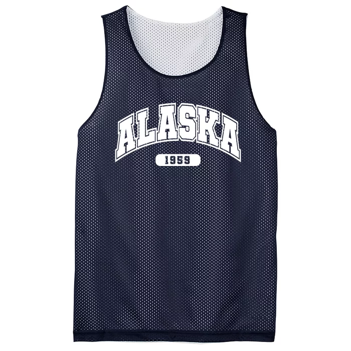 Alaska Collegiate Style 1959 Mesh Reversible Basketball Jersey Tank